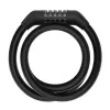 Kabelinė spyna Xiaomi BHR6751GL paspirtukui, 1,2 m ilgio, 1,2 cm skersmens, kodinė, juoda