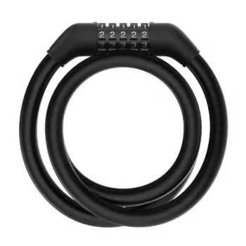 Kabelinė spyna Xiaomi BHR6751GL paspirtukui, 1,2 m ilgio, 1,2 cm skersmens, kodinė, juoda