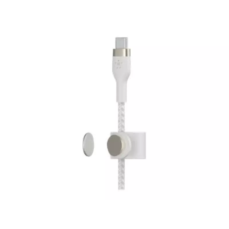 Belkin BOOST↑CHARGE PRO Flex USB-C laidas 1 m USB 2.0 USB-C baltas (CAB011BT1MWH)