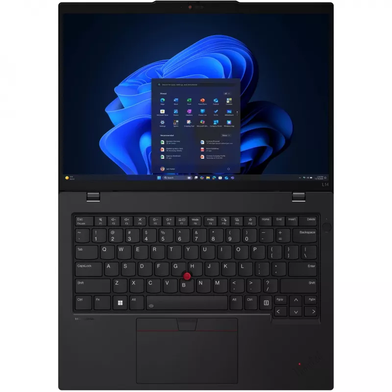 Nešiojamas kompiuteris Lenovo ThinkPad L14 Gen 6 (Intel) Intel Core Ultra 7 255U 35.6 cm (14 colių) WUXGA 32 GB DDR5-SDRAM 1 TB SSD Wi-Fi 6E (802.11ax) Windows 11 Pro juodas