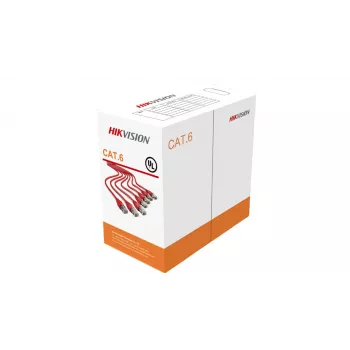 Tinklo kabelis Hikvision DS-1LN6-UU 305m Cat6 U/UTP Oranžinis