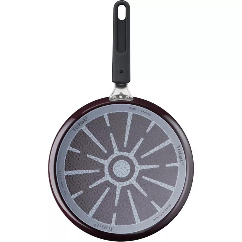 Blyninė keptuvė Tefal Resist Intense D52210 apvali 25 cm juoda raudona