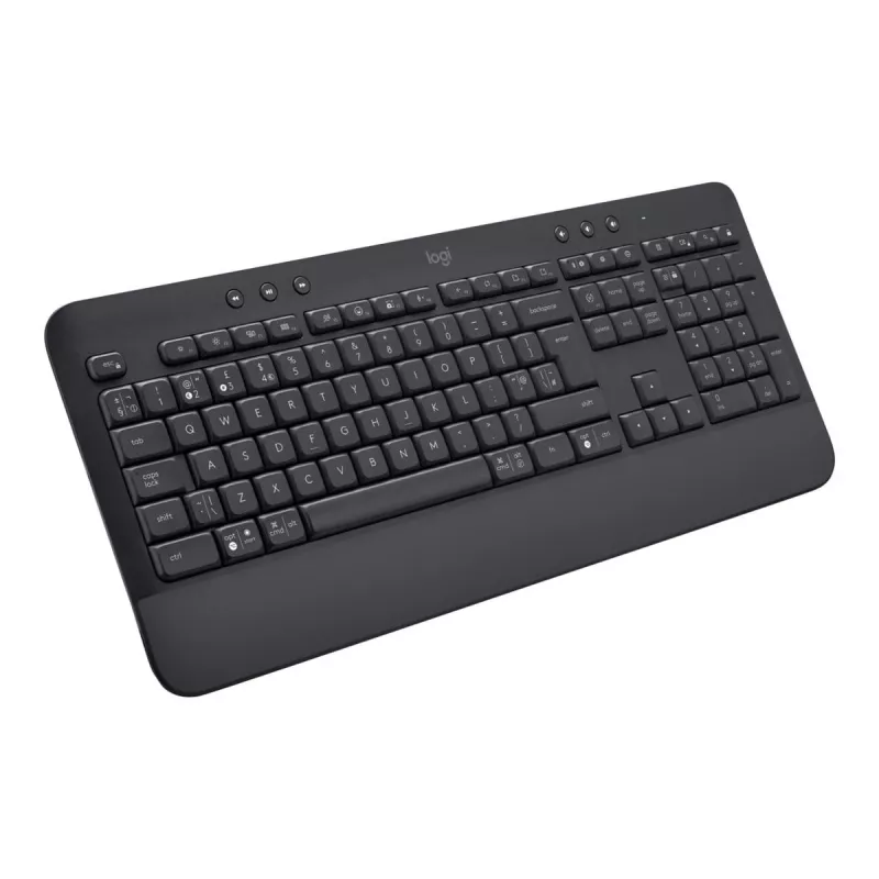 Logitech Signature K650 - belaidė klaviatūra - Bluetooth 5.1 - QWERTZ - švediška - grafito spalva
