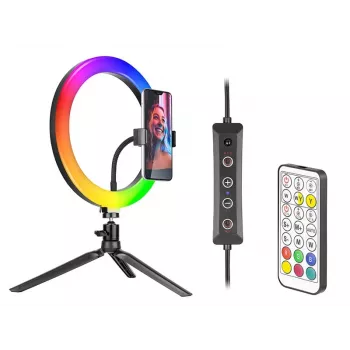 TRACER Ring Lamp RGB 26cm su trikoju