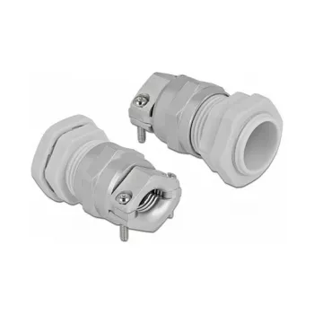 Kabelio įvadas DeLOCK 60358 pilkas metalas plastikas