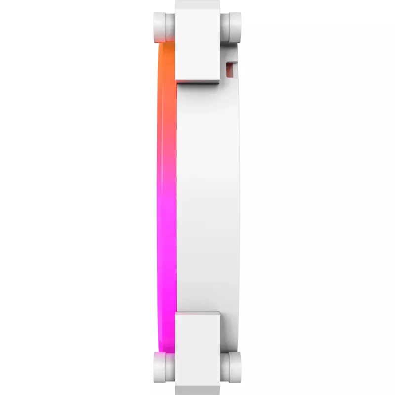 Montech AX120 120mm PWM ARGB korpuso ventiliatoriai, 3 vnt. rinkinys, balti