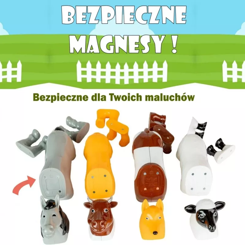 Malblo Magnetic Farm Animals Set magnetinis ūkio gyvūnų rinkinys