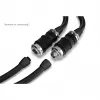 Greito atjungimo jungtis Alphacool ES BLH1A Push-in Moteriška AG Chrome Black Matte