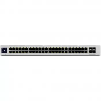 Valdomas tinklo jungiklis Ubiquiti UniFi USW-PRO-48, L2/L3, Gigabit Ethernet (10/100/1000), 1U, sidabrinis