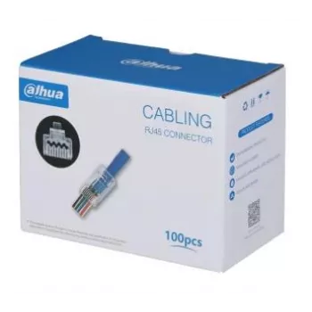 RJ-45 kištukas DAHUA DH-PFM976-531-PT, vyriškas, skaidrus, 100 vnt.