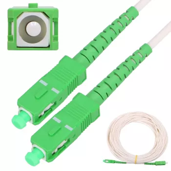 Patchcord Extralink SC/APC–SC/APC vienmodis G.657.A2 3 mm Simpleksas LSOH 10 m, baltas
