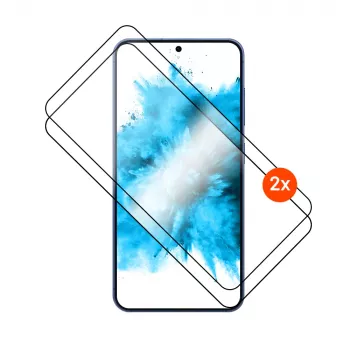 Grūdinto stiklo ekrano apsauga FIXED Full Cover 2.5D, skirta Samsung Galaxy S26, 2 vnt., juoda