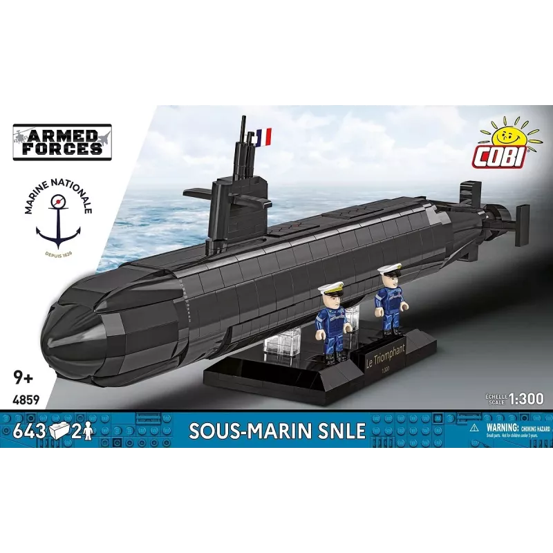 Cobi Blocks Sous-Marin SNLE konstruktorius – 643 detalės