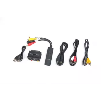 Gembird UVG-002 garso ir vaizdo fiksavimo adapteris (kompozitinis vaizdas/stereo RCA/SCART-S-Video, USB 3.0)