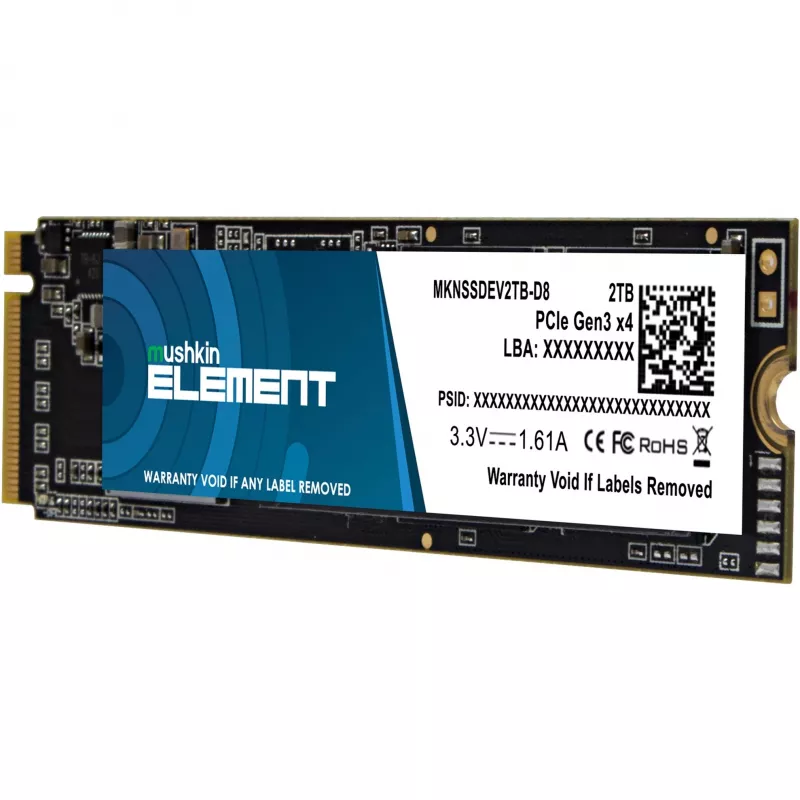 Mushkin ELEMENT 2 TB M.2 2280 PCIe 3.0 x4 NVMe vidinis SSD