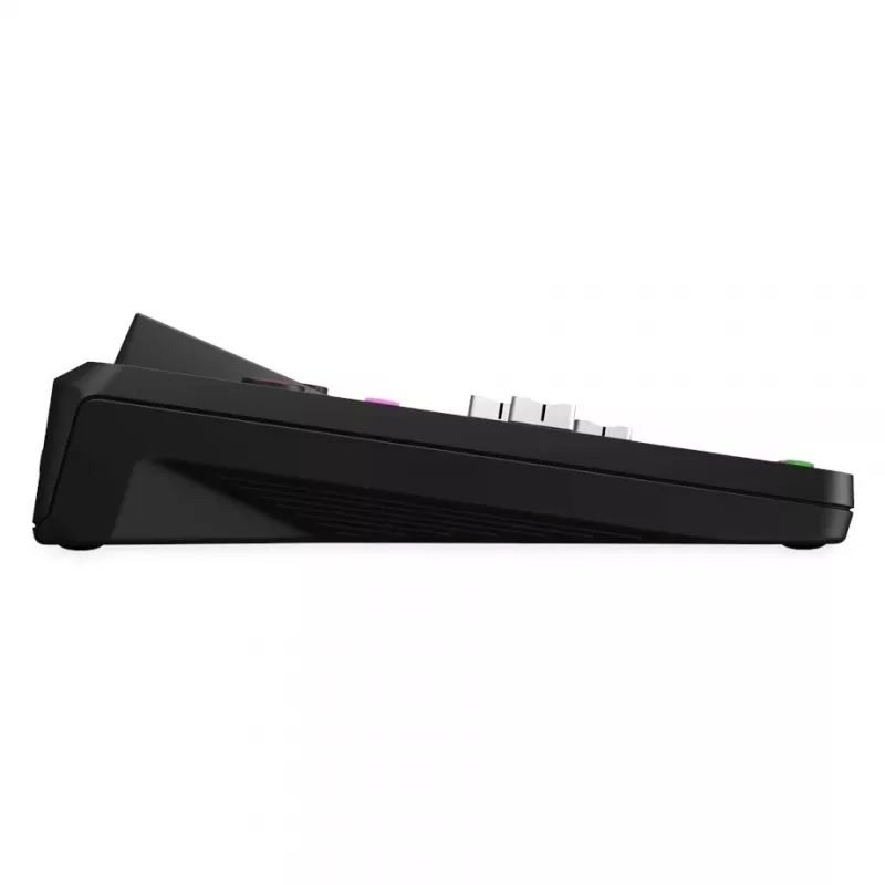 Studijo valdiklis RØDE Caster Pro II juodas — 4 XLR/TRS kombinuotos jungtys, 4 ausinių išėjimai, 8 pagalvėlės, jutiklinis ekranas, Wi‑Fi, Bluetooth, USB‑C