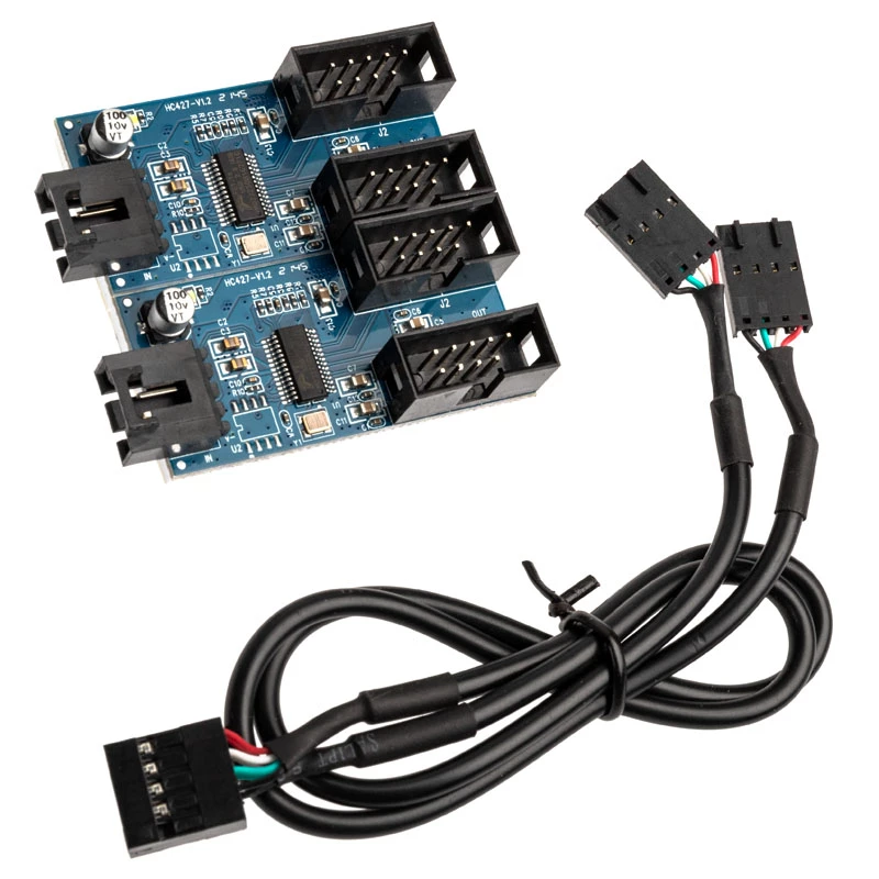 USB 2.0 šakotuvas Akasa AK-CBUB64-30BK 1→4 prievadai USB 2.0