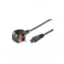 Maitinimo laidas Goobay 96046 Juodas 1,8 m C5 mova