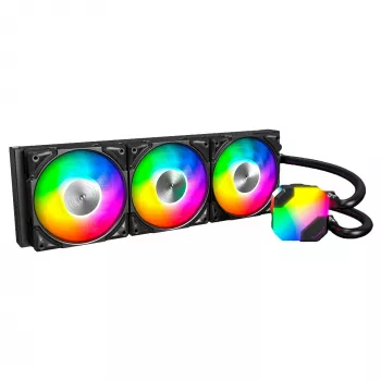 Vandens aušintuvas AIO Montech Hyper Flow ARGB 360 mm Juodas