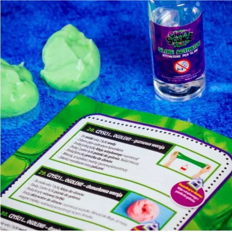 Liscianigiochi mokslo rinkinys Crazy Science Slime Chameleon 304-PL89246 – edukacinis gleivių eksperimentų rinkinys