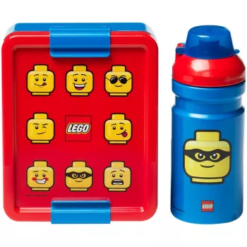 Pietų rinkinys LEGO 40580001 Ryškiai mėlynas – vaikiška pietų dėžutė ir gertuvės butelis