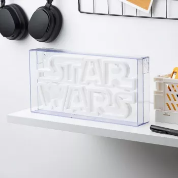 LED neoninis ženklas Paladone Star Wars dizainas PP13123SW – dekoratyvinis LED šviestuvas sienai ar lentynai
