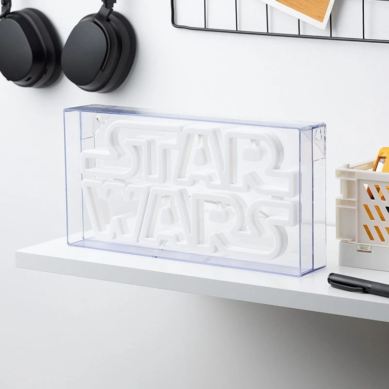 LED neoninis ženklas Paladone Star Wars dizainas PP13123SW – dekoratyvinis LED šviestuvas sienai ar lentynai