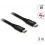 USB koaksialinis kabelis DELOCK 20 Gbps su PD 3.0 60 W (81708)