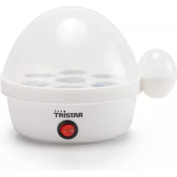Kiaušinių virimo aparatas Tristar EK-3074 – 7 kiaušinių talpa, 350 W, skaidrus/baltas