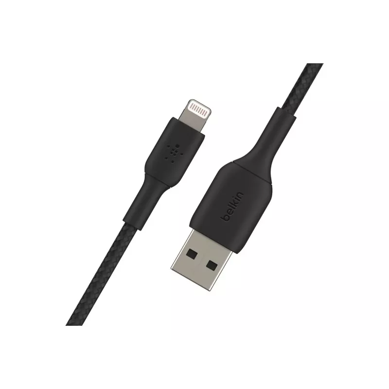 Pintas USB-A į Lightning laidas, 1 m, juodas