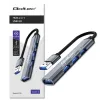 USB šakotuvas QOLTEC 53793 – USB 3.0 įvadas, 3× USB 2.0 prievadai