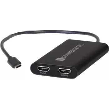 Sonnet USBC-DHDMI vaizdo kabelis-adapteris USB Type-A 2 x HDMI juodas (USBC-DHDMI)