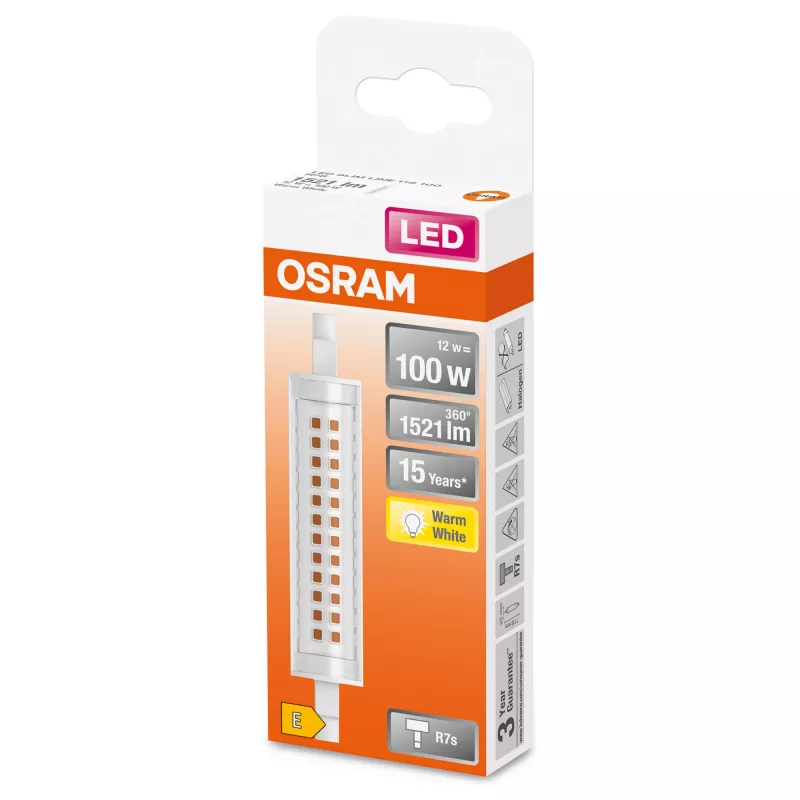 LEDvance Osram SLIM LINE LED lemputė 12 W R7s 1521 lm 2700 K