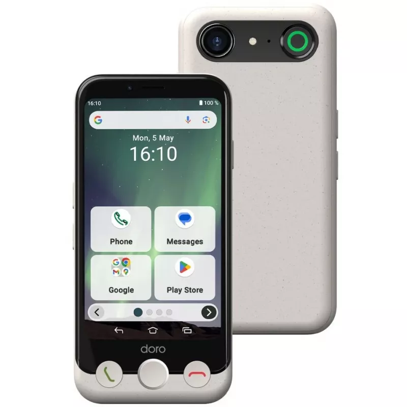 Išmanusis telefonas Doro Aurora A10 4,5 colio 4 GB RAM 64 GB juoda / balta