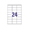 Universali etiketė 70x35mm rašaliniams/lazeriniams spausdintuvams, kopijavimo aparatams, A4, 100 lapų, 2400 vnt., balta
