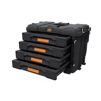 Dėžė įrankiams KETER DIY ROC Pro Gear 4 stalčiai XL, technopolimeras, 25 L