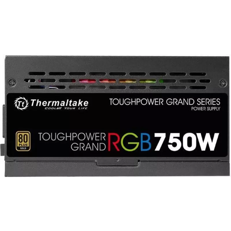 Thermaltake ToughPower Grand RGB 750W Gold - maitinimo blokas (vidinis) - ATX12V 2.4 / EPS12V 2.92 - 80 PLUS Gold - AC 100-240 V - 750 W - Active PFC