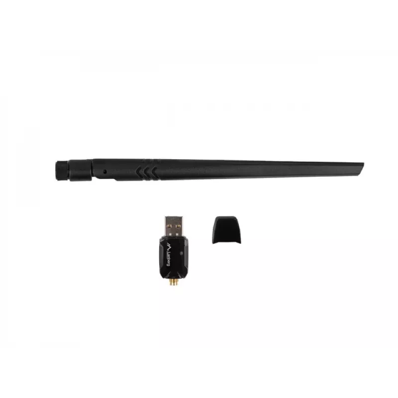 LANBERG NC-0900-WIE USB 2.0 belaidis tinklo adapteris, Dual Band AX900, 1 išorinė antena