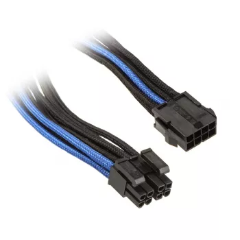 Silverstone EPS 8 kontaktų į EPS/ATX 4+4 kontaktų kabelis, 300 mm, juodas (SST-PP07-EPS8BA)