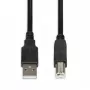 iBox IKU2D USB kabelis 3 m USB 2.0 USB A USB B Juodas