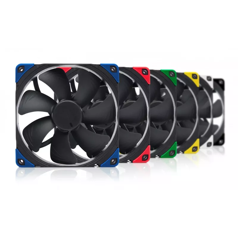 140 mm korpuso ventiliatorius Noctua NF-A14 PWM chromax.black.swap, 12V, 300–1500 RPM, PWM, 140,2 m³/h, 24,6 dB