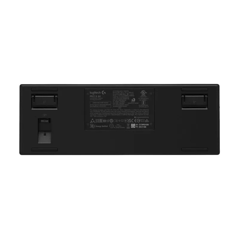 Logitech G PRO X 60 klaviatūra žaidimams USB RF Wireless Bluetooth QWERTZ vokiška juoda