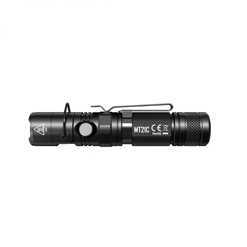 Nešiojamas žibintuvėlis Nitecore MT21C, 1000 lm, 131 mm, 103,5 g, 18650 arba CR123, juodas