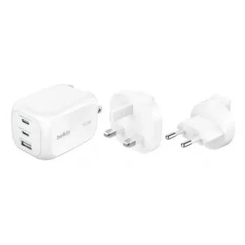 Sieninis įkroviklis Belkin BOOSTCHARGE 100W 2C1A WCH016HQWH su keičiamu kištuku