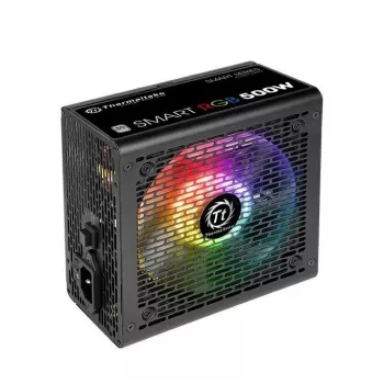 Thermaltake SMART RGB PS-SPR-0500NHSAWE-1 - Maitinimo blokas (vidinis) - ATX12V 2.3 - 80 PLUS - AC 230 V - 500 W - aktyvus PFC - Juoda
