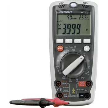 Voltcraft rankinis multimetras MT-52, skaitmeninis, CAT III 600 V, 4000 skaitmenų