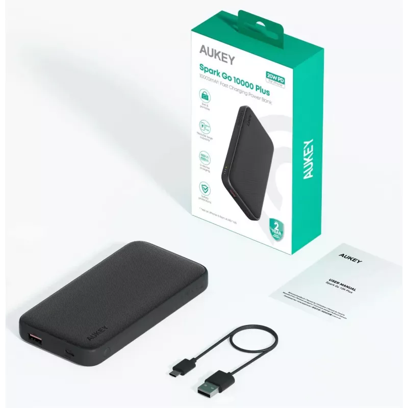 Nešiojamas įkroviklis PowerBank Aukey PB-Y46P 10000mAh