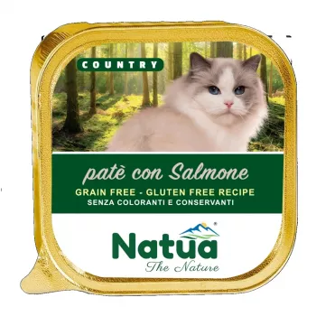 NATUA Country Salmon šlapias kačių ėdalas - 100g