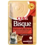 Šlapias kačių skanėstas INABA Ciao Bisque – Vištiena su jautiena, 40 g pakelis, be grūdų, be cukraus