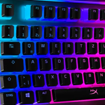 HyperX Pudding Keycaps – pilnas klavišų rinkinys – ABS – juoda (DE išdėstymas) – klaviatūros klavišai